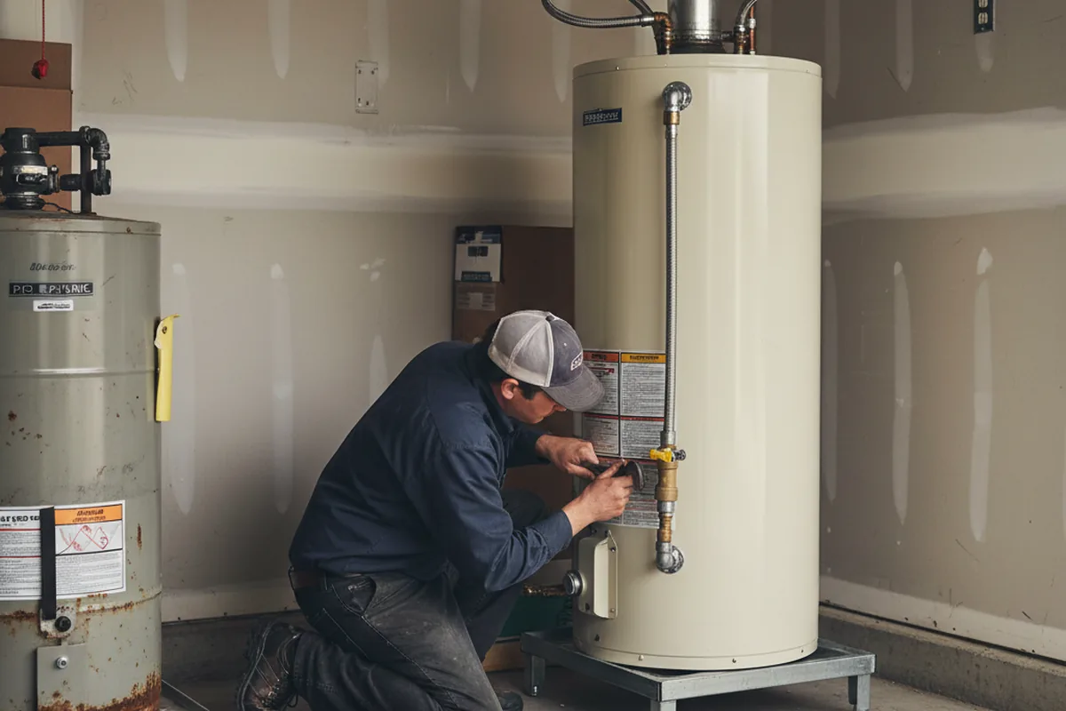 Water heater and shutoff valve replacement in Colstrip